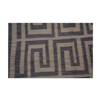 Handwoven Wool Dark Grey Rug - Stylish and Durable Addition to Your Space Londecor