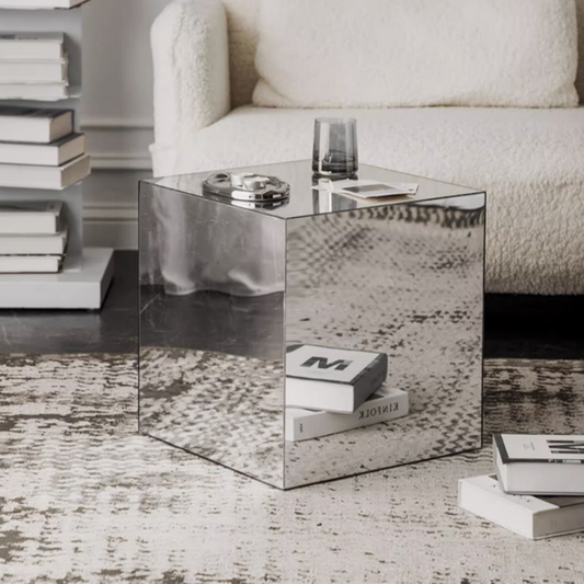 Mirror Acrylic Cube Coffee Table Londecor