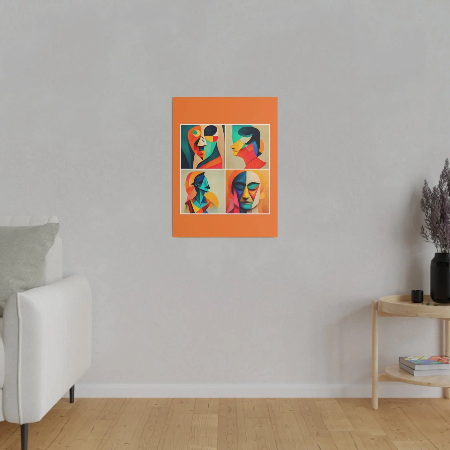 Abstract Faces Wall Art Printify