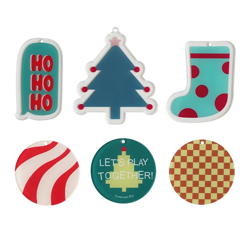 Acrylic Christmas Tree Decoration - Vibrant Colorful Set Londecor