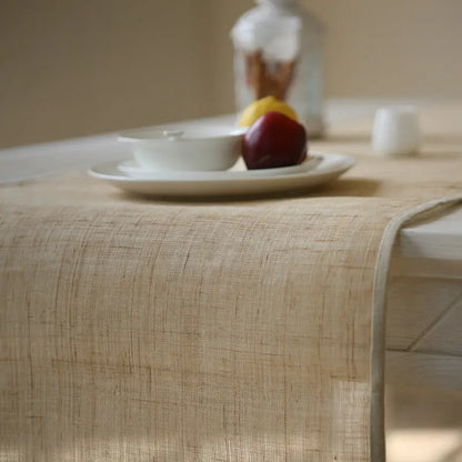 Handmade Pure Linen Woven Table Runner Londecor