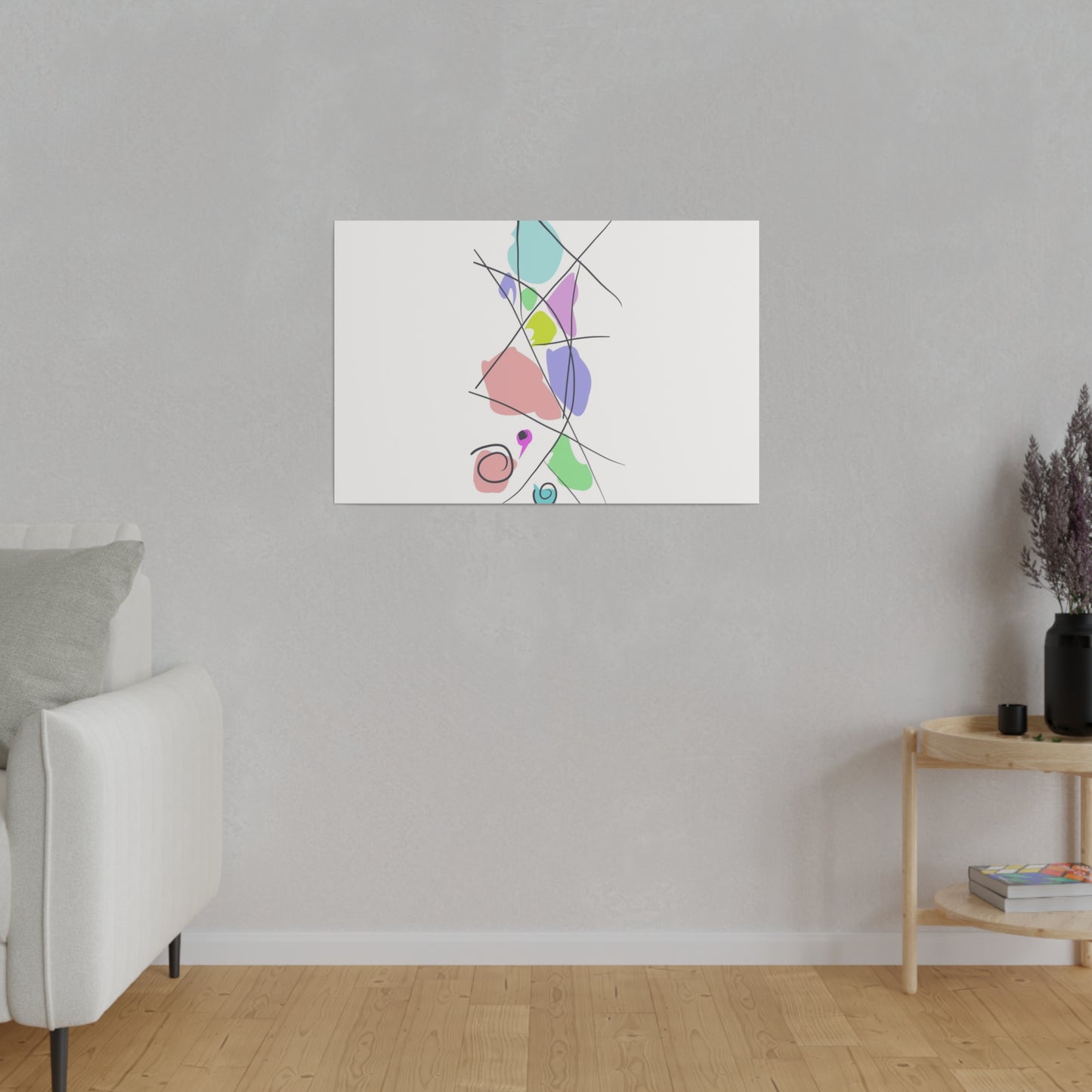 Pastels & Doodles Wall Art Printify