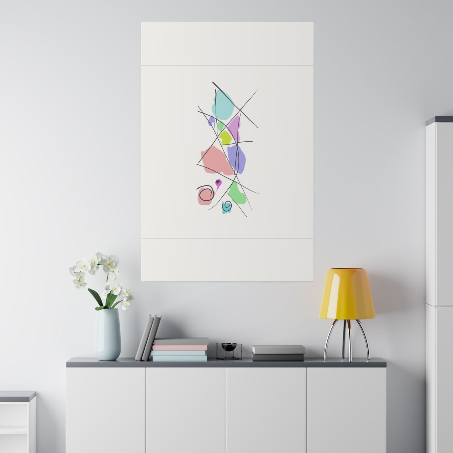 Pastels & Doodles Wall Art Printify