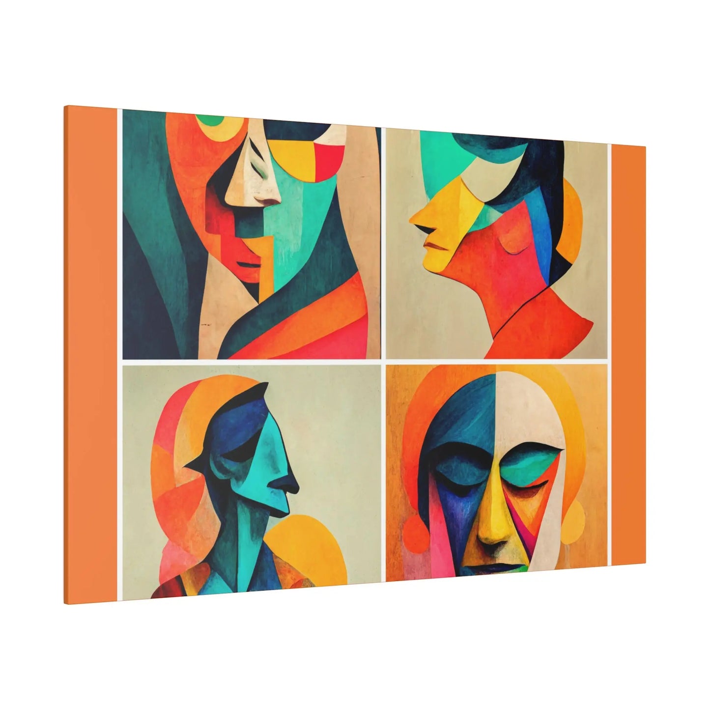 Abstract Faces Wall Art Printify