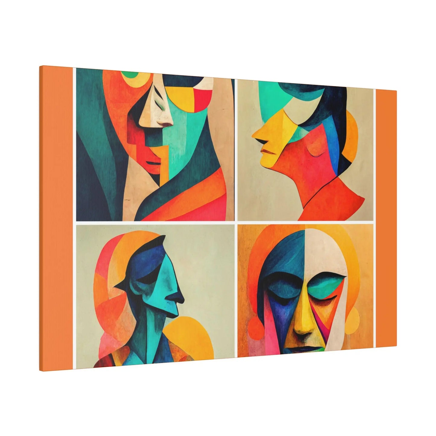 Abstract Faces Wall Art Printify