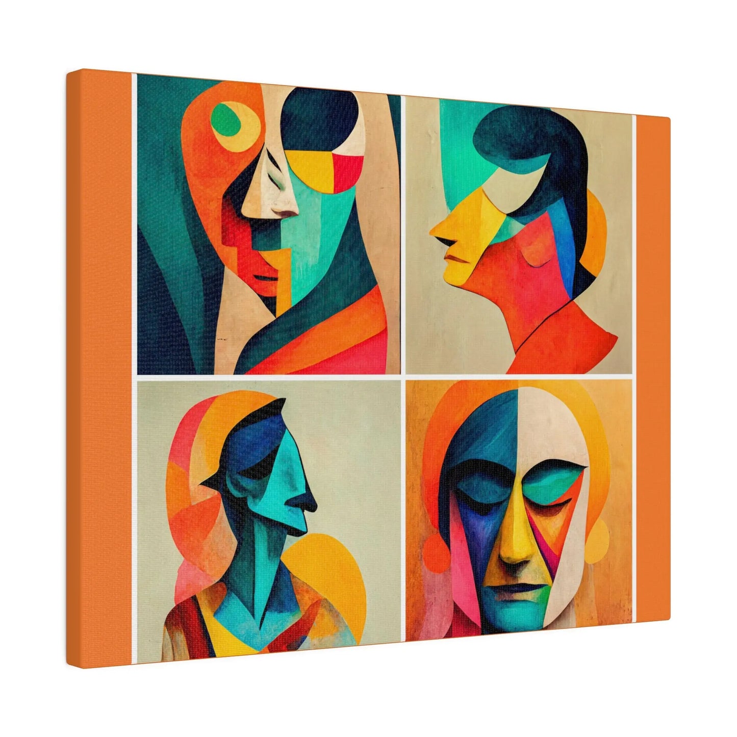 Abstract Faces Wall Art Printify