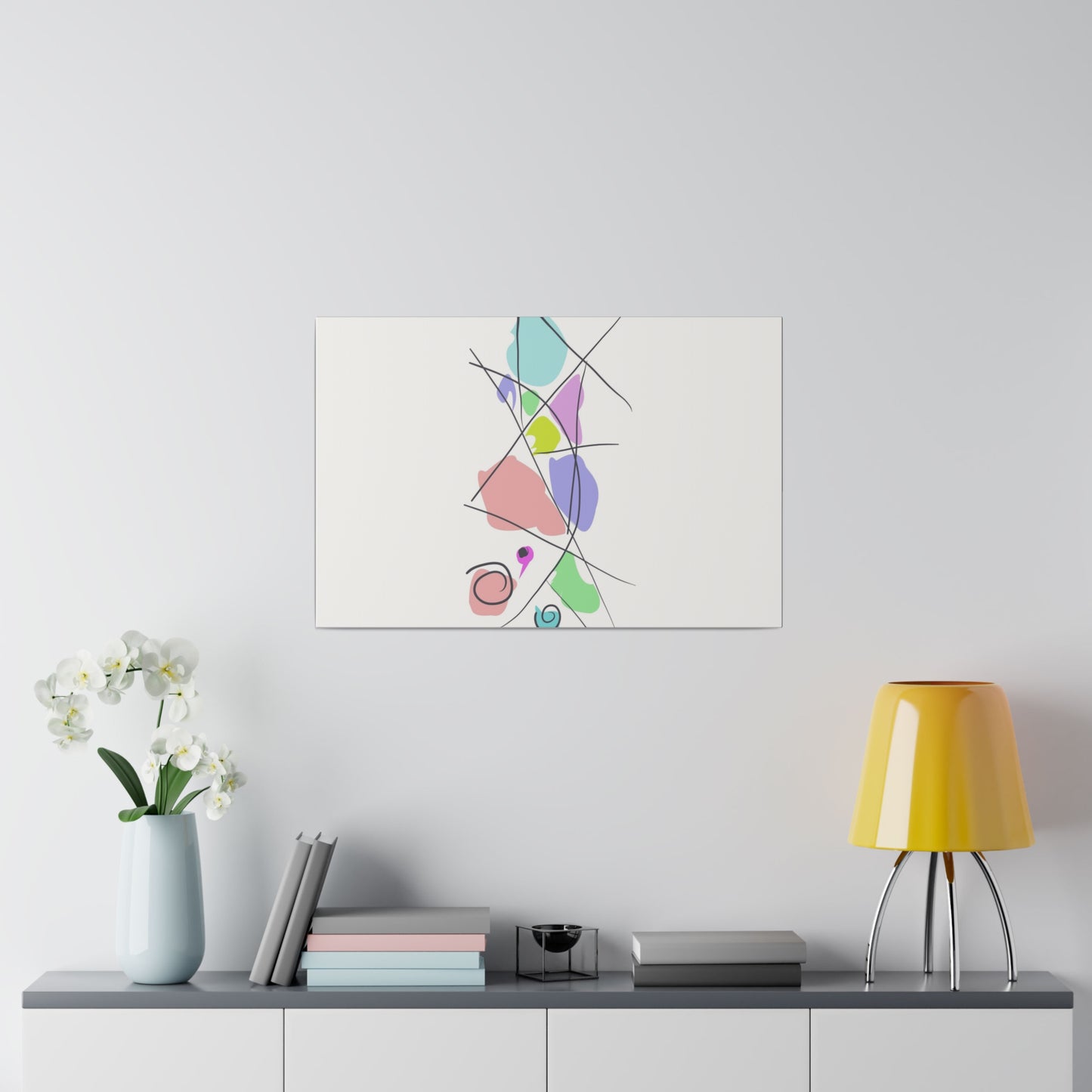 Pastels & Doodles Wall Art Printify