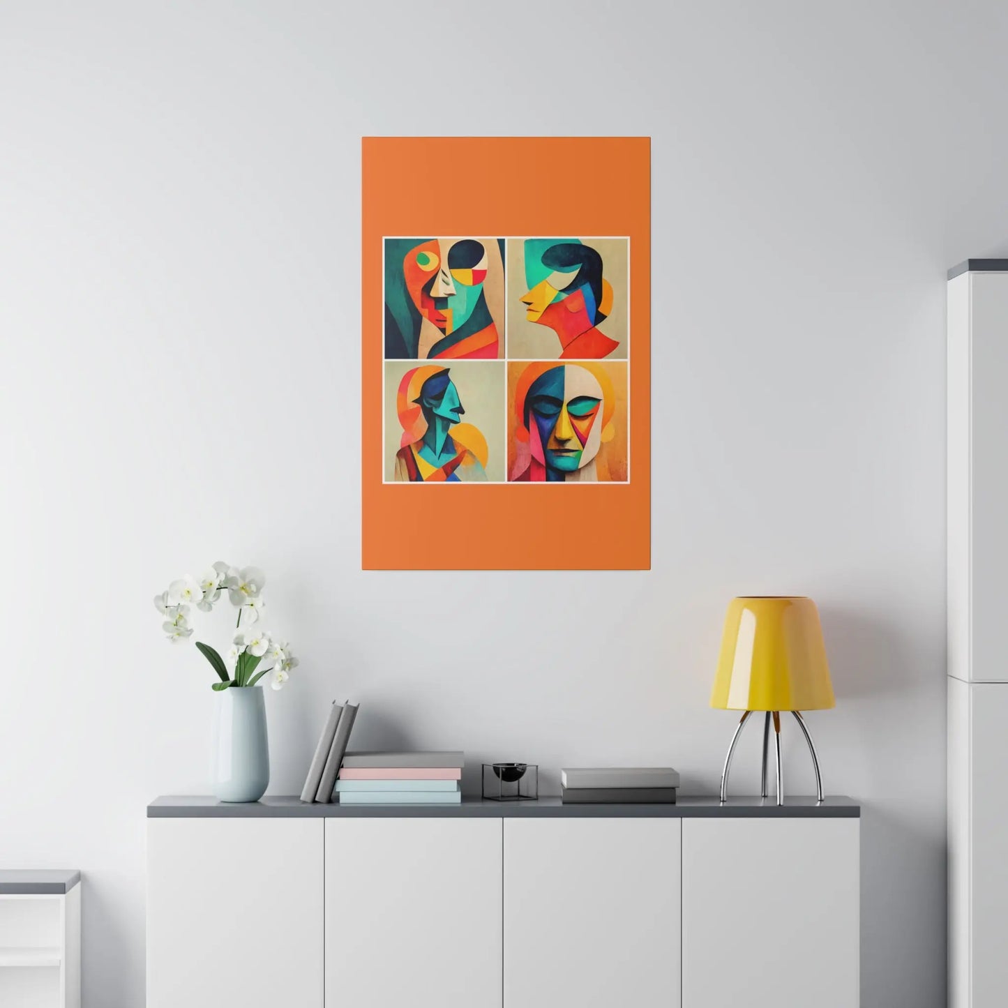 Abstract Faces Wall Art Printify