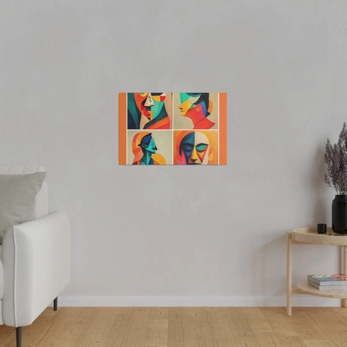 Abstract Faces Wall Art Printify