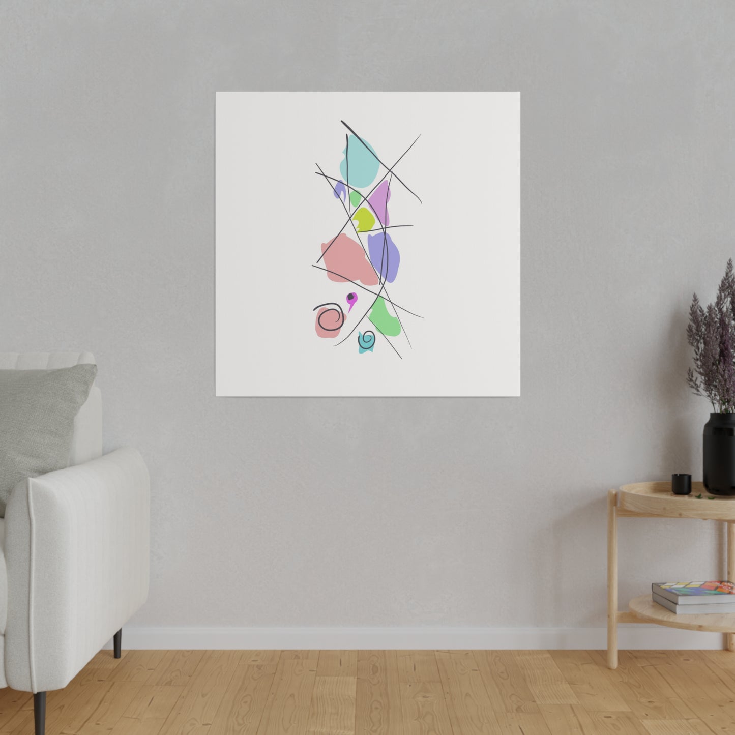 Pastels & Doodles Wall Art Printify