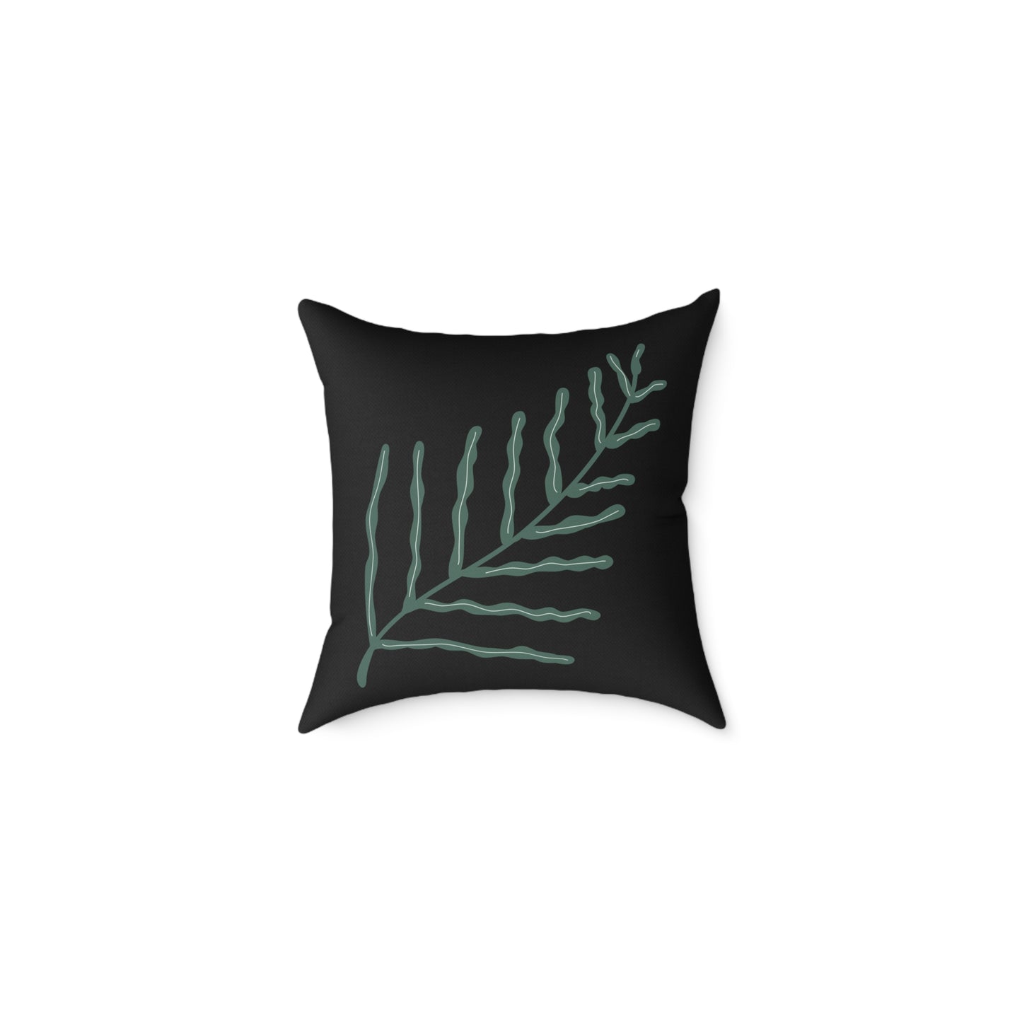 Black Spun Pillow