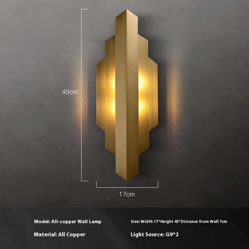 Vintage Copper Wall Lamp