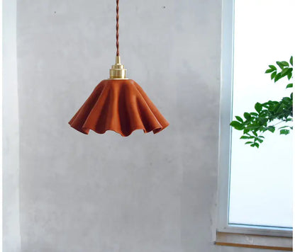 Hand-kneaded Personality Cowhide Bedroom Chandelier Leather Dining Room Lamp Londecor