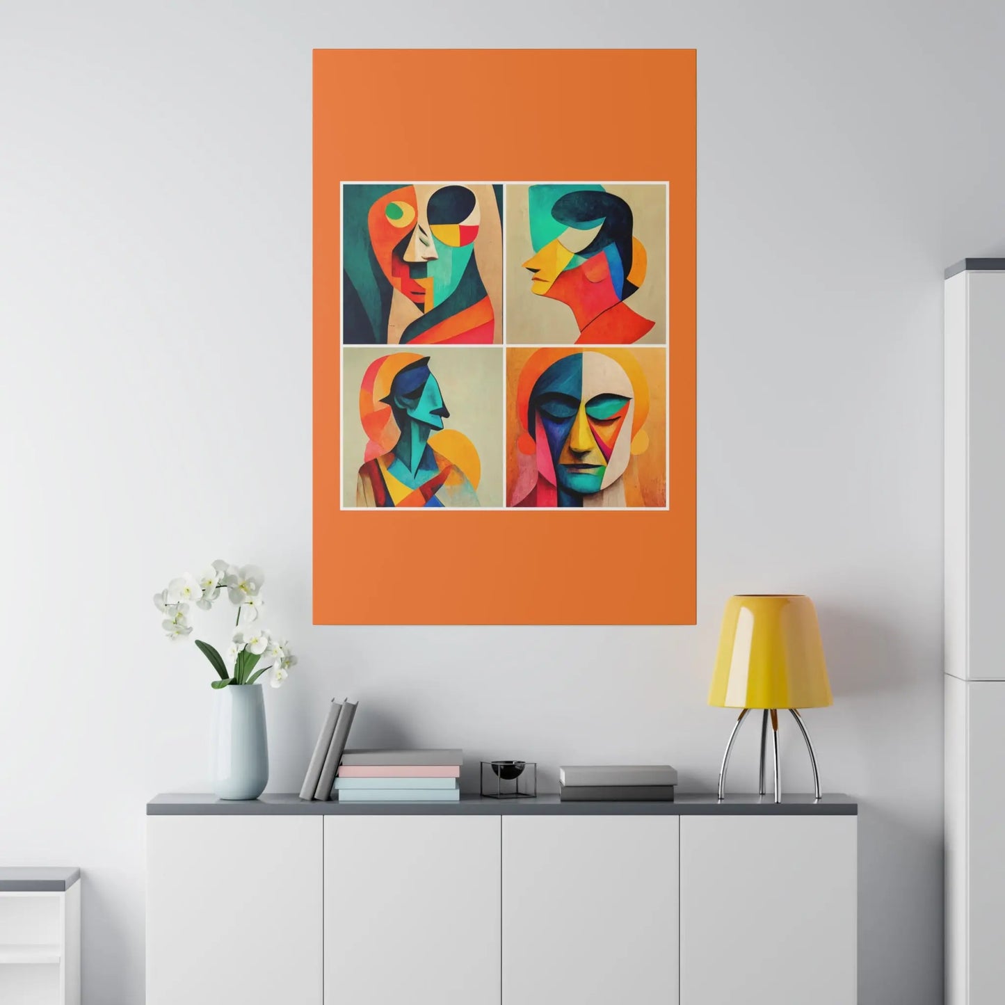 Abstract Faces Wall Art Printify