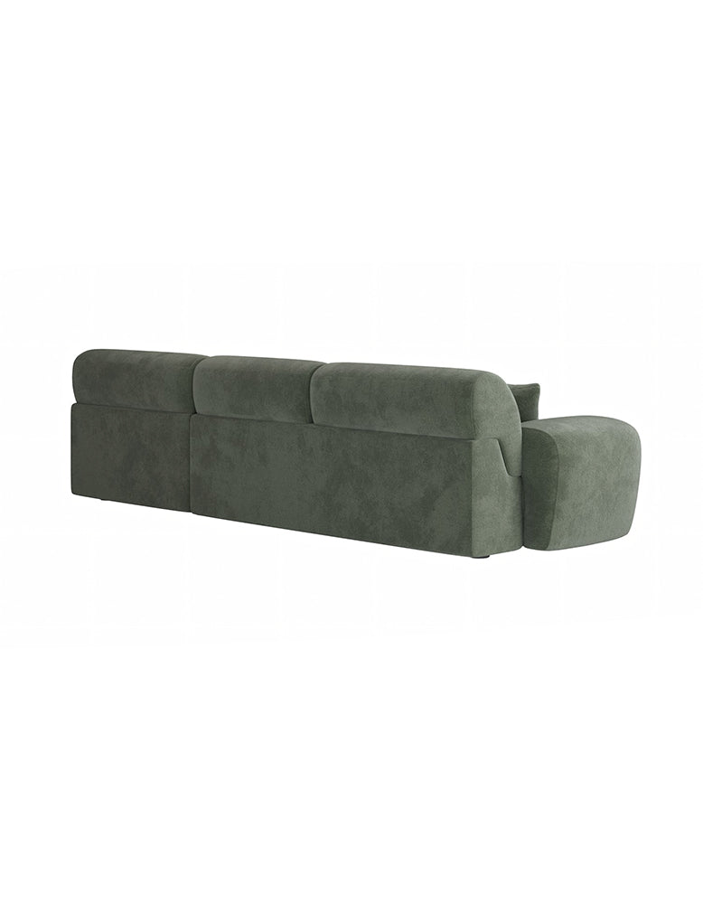 Alimov Three Seater Corner Sofa, Chenille
