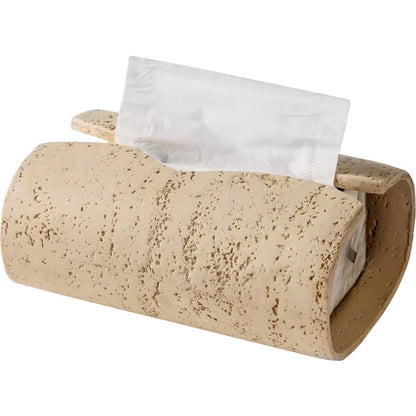 Product information: Material: Resin Style: light luxury Packing list: Paper box * 1 Product Image: Stone Paper Box