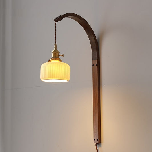 Walnut Wall Lamp