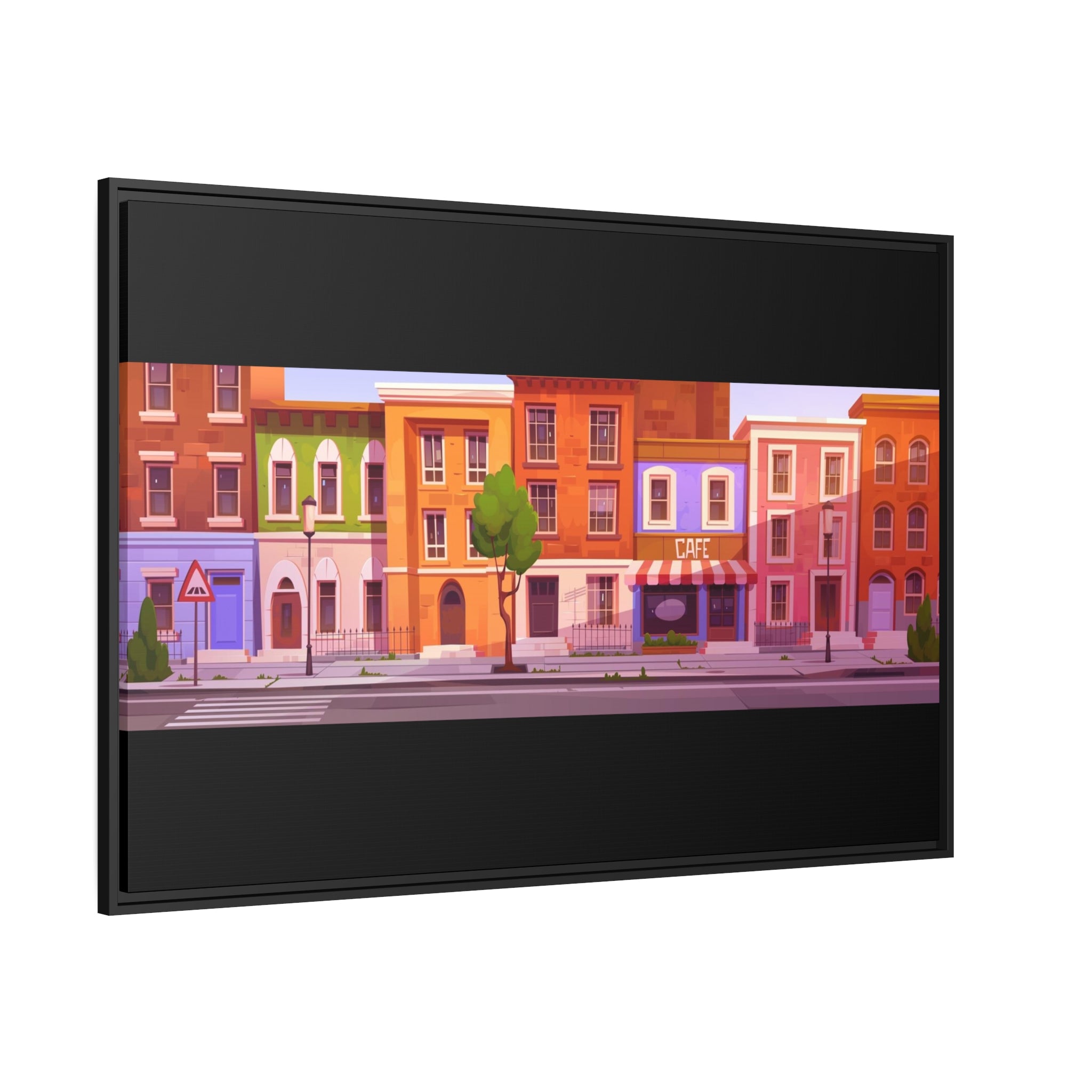 Notting Hill Matte Canvas, Black Frame Printify