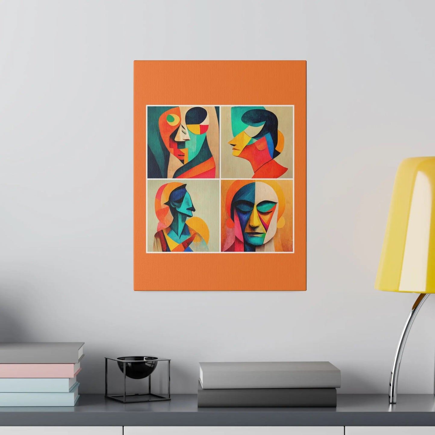 Abstract Faces Wall Art Printify