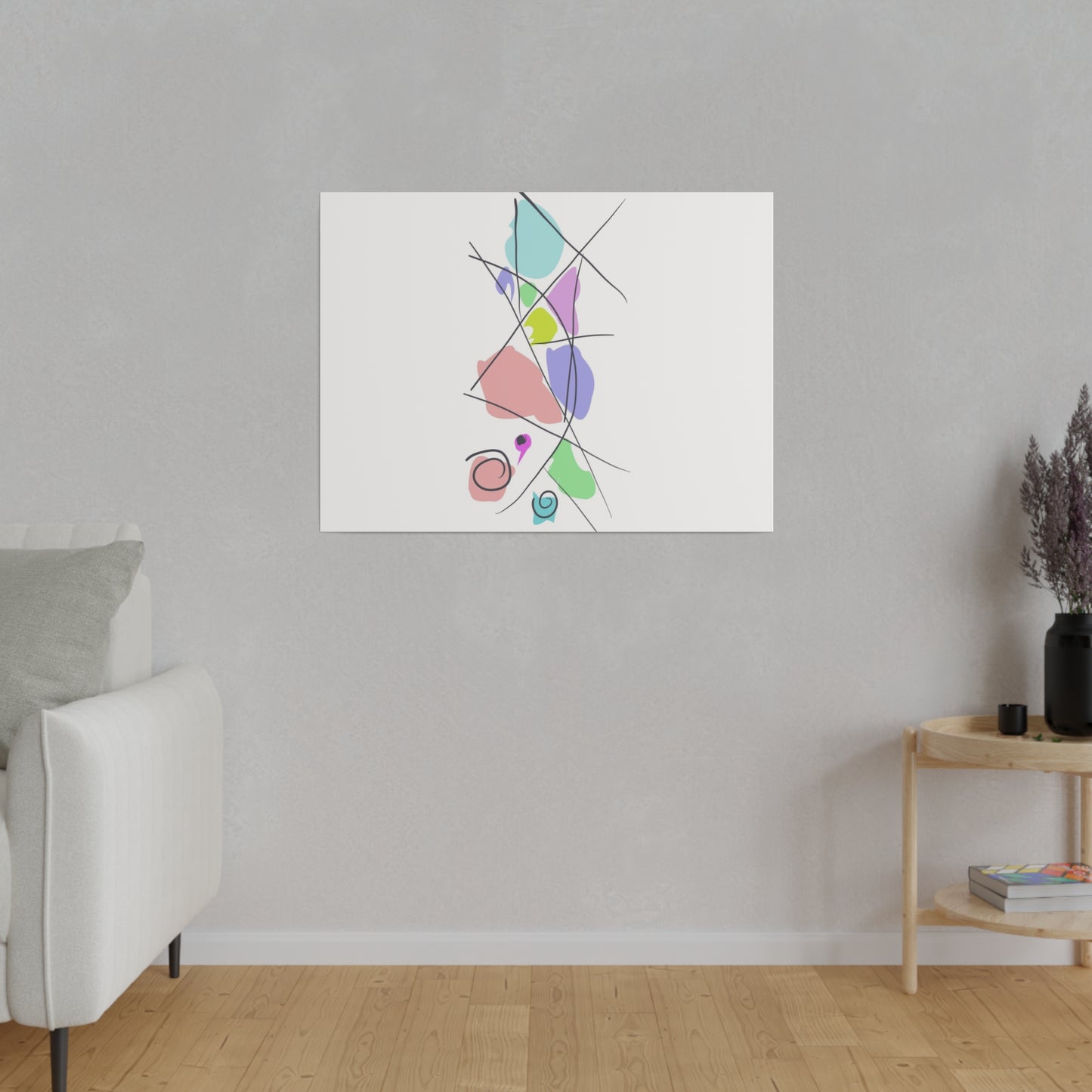 Pastels & Doodles Wall Art Printify