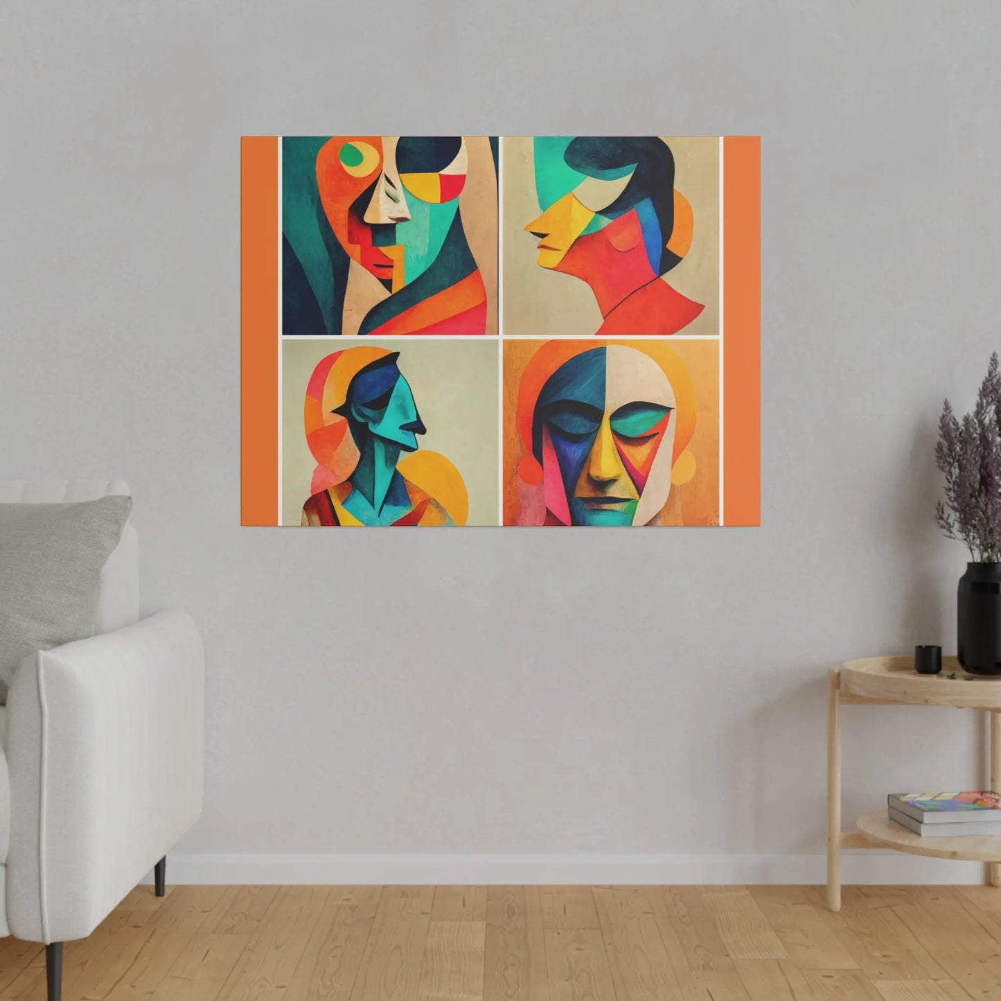 Abstract Faces Wall Art Printify