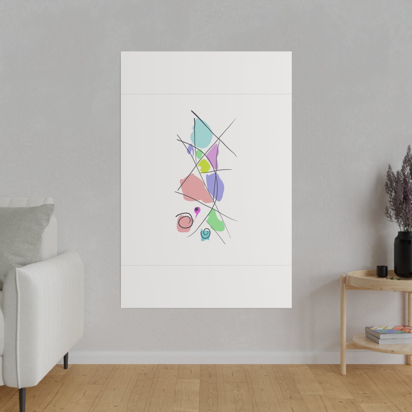 Pastels & Doodles Wall Art Printify