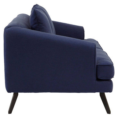 Mylo 3 Seater Navy Fabric Sofa