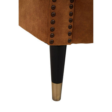 Siena Three Seat Gold Velvet Sofa