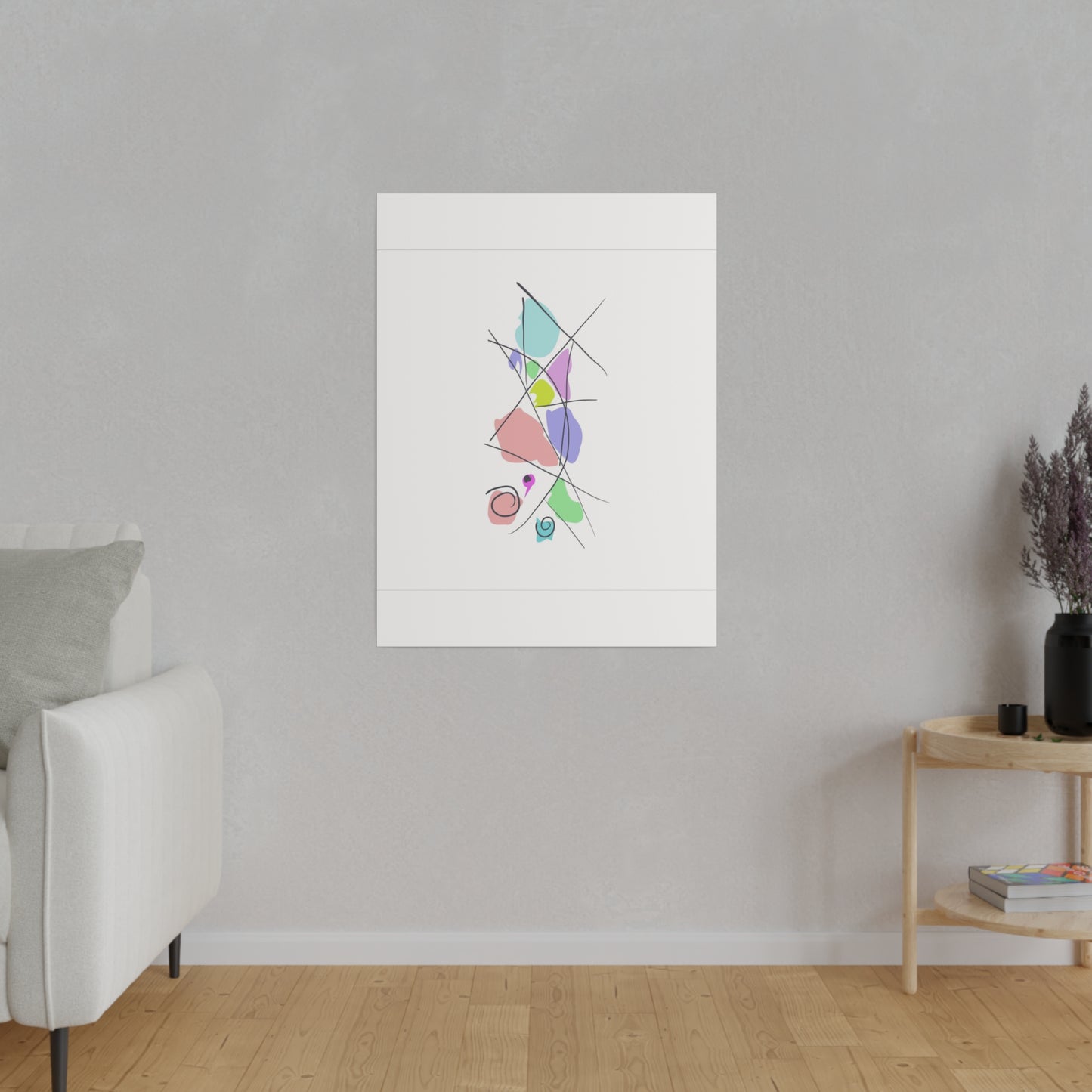 Pastels & Doodles Wall Art Printify