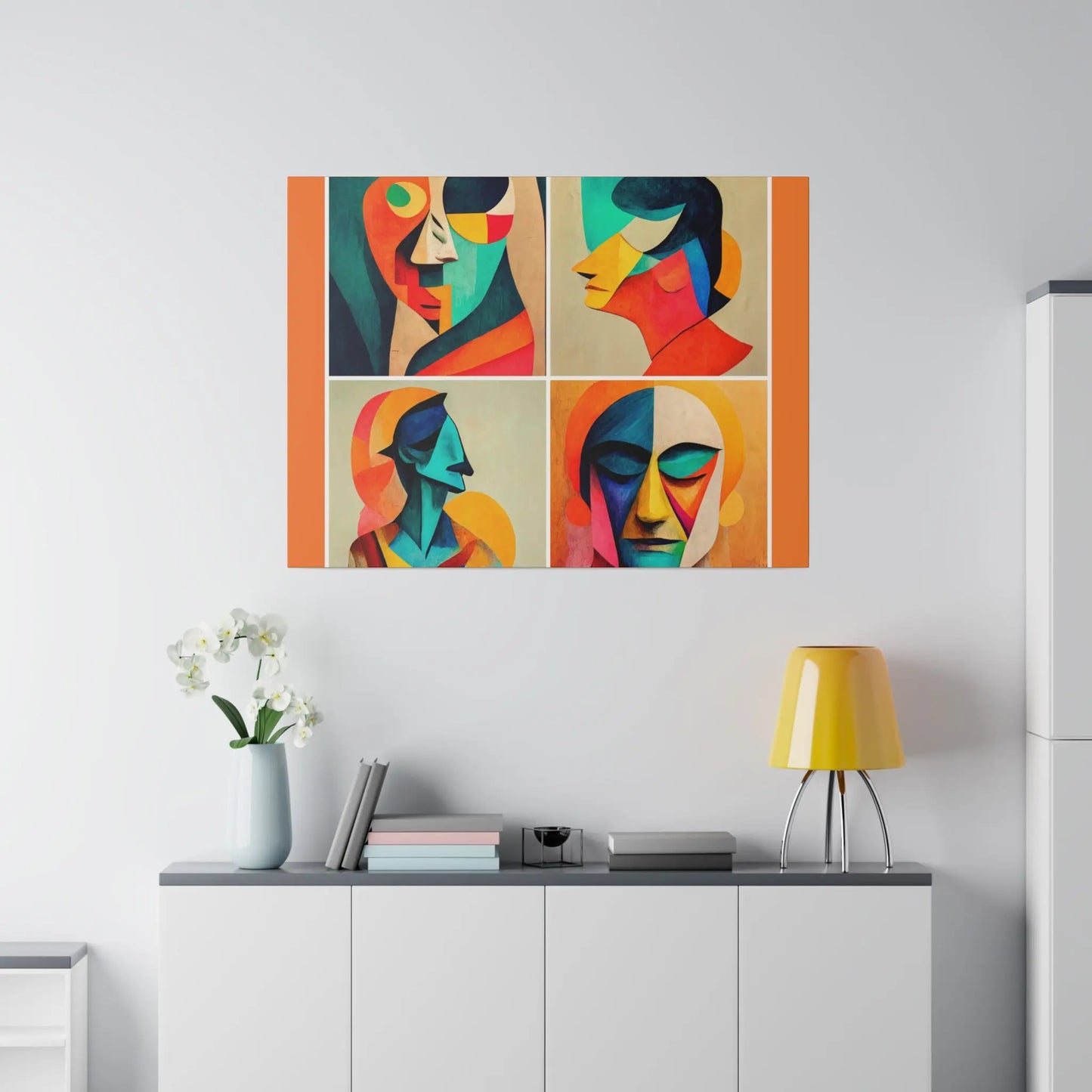 Abstract Faces Wall Art Printify