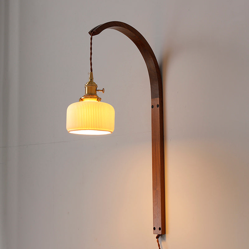 Walnut Wall Lamp