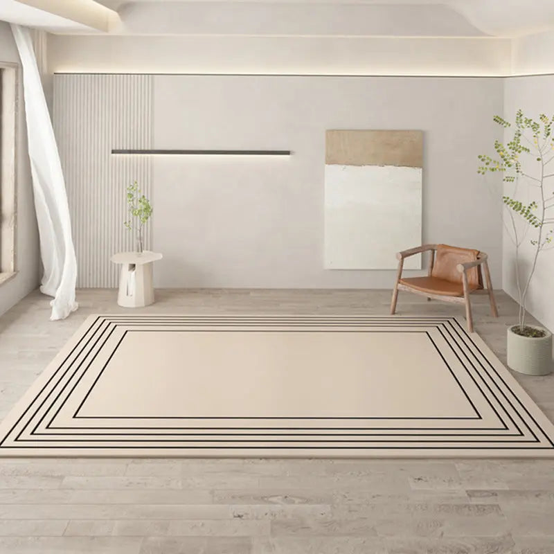 Modern Minimalist Imitation Cashmere Alien Striped Rug - Uniquely Chic and Cozy Londecor