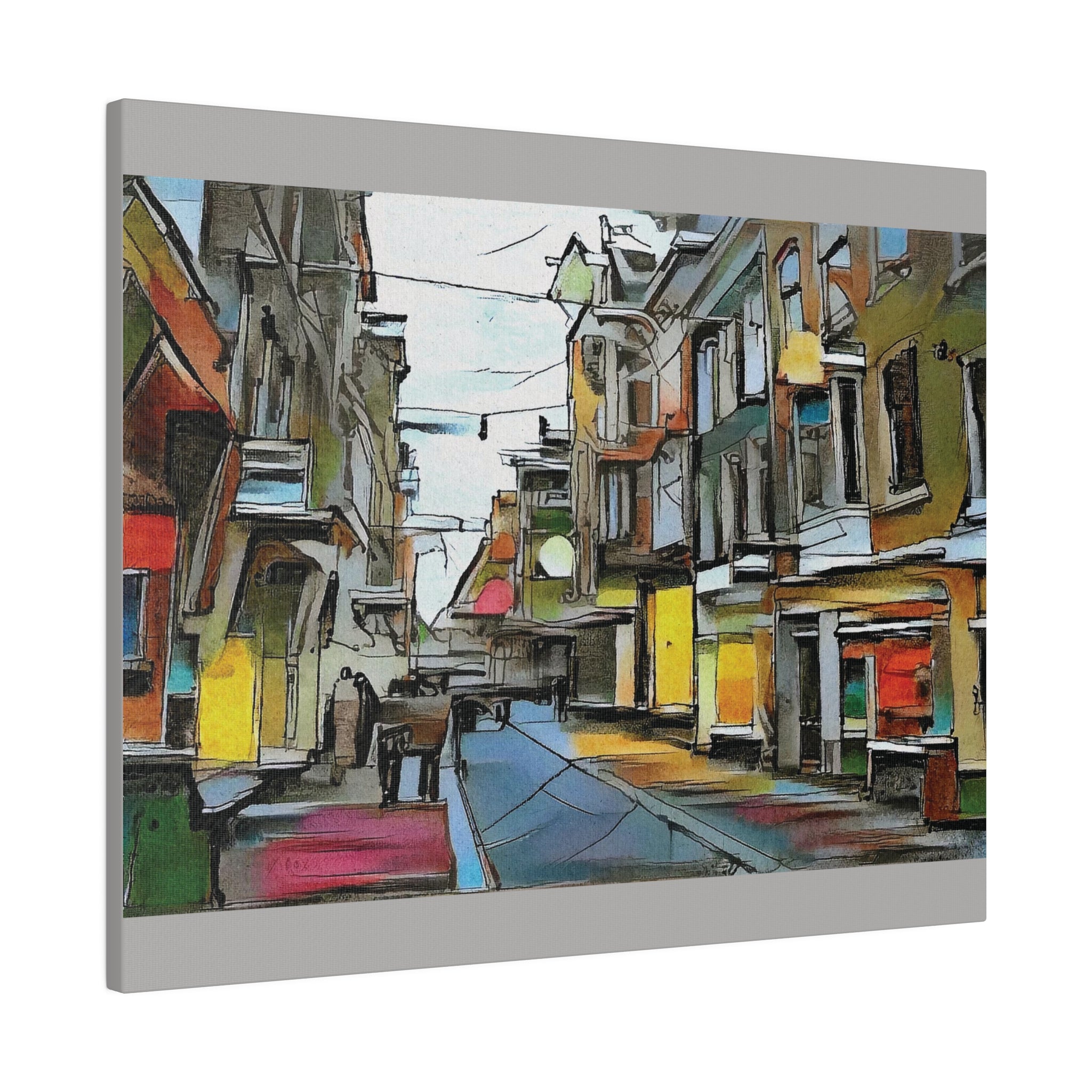 On The High Street Canvas Printify