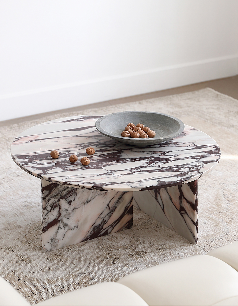 Aiko Coffee Table Round, Marble