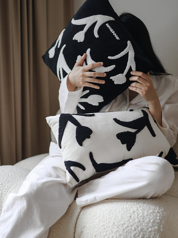 Black And White Sofa Pillowcase