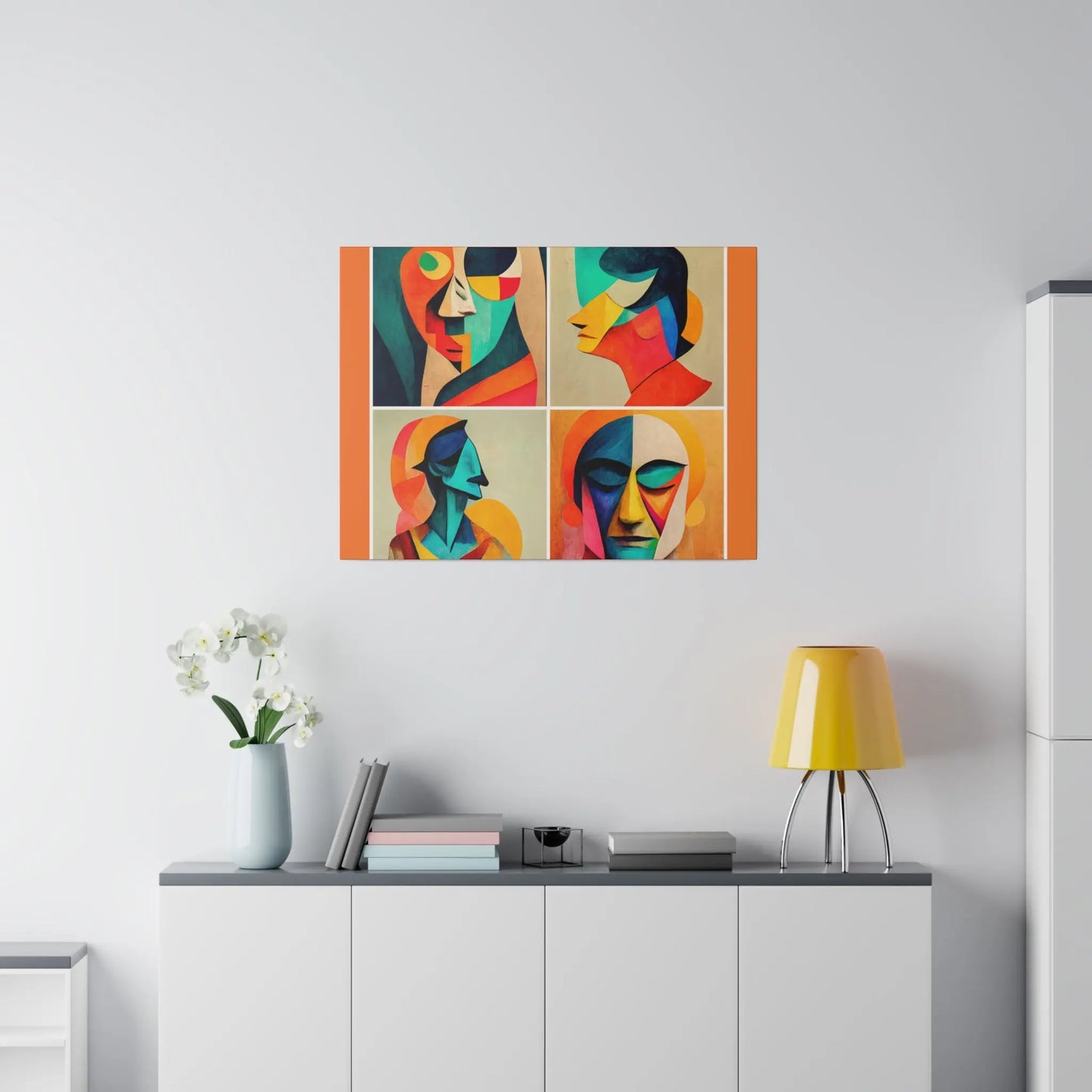 Abstract Faces Wall Art Printify