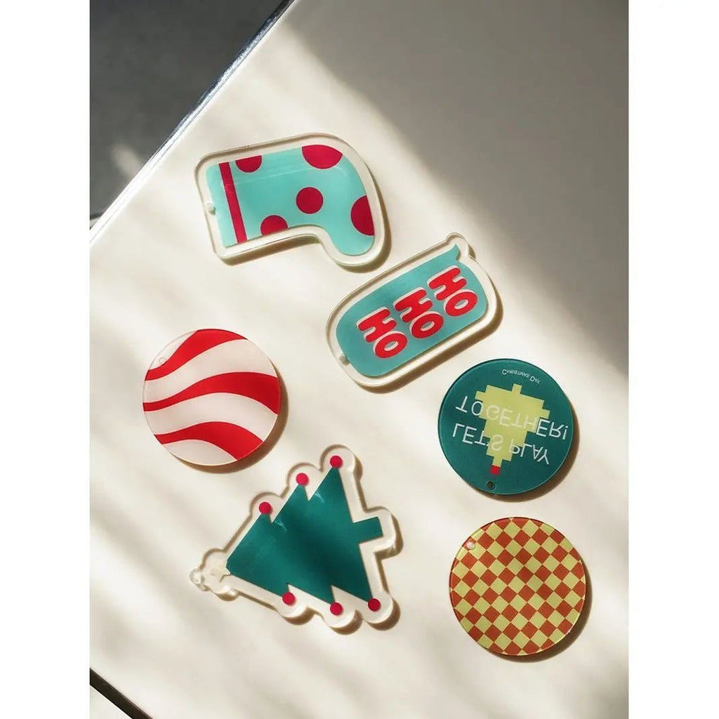 Acrylic Christmas Tree Decoration - Vibrant Colorful Set Londecor