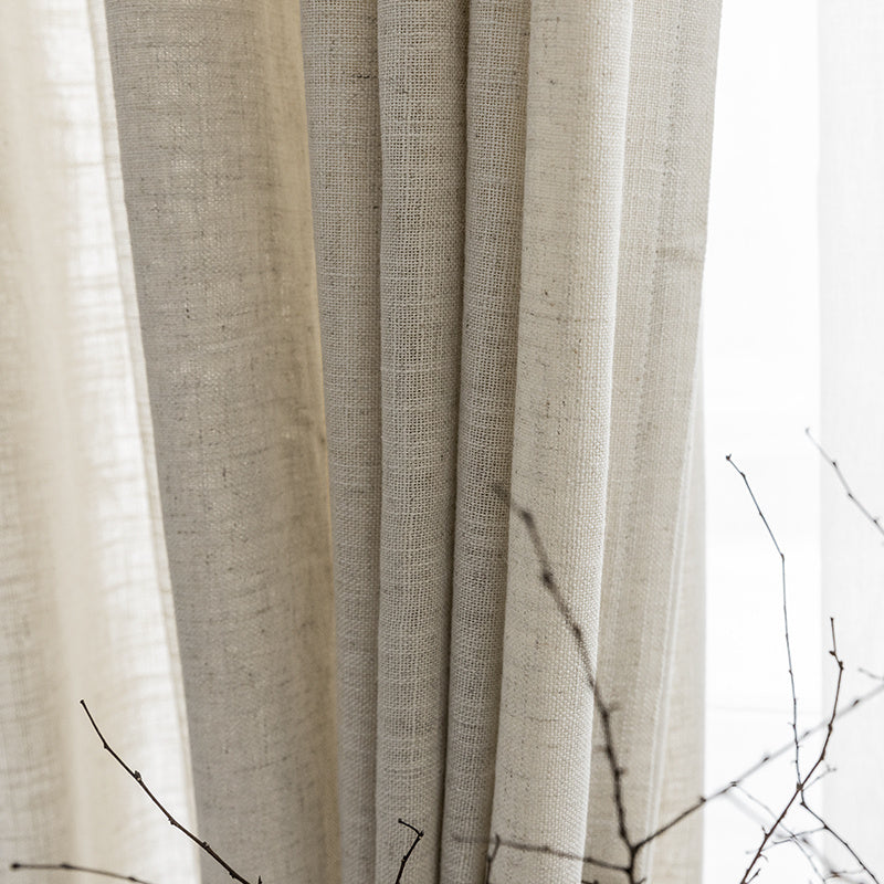 Soft Light, Natural Beauty: Translucent Linen Screen Curtain