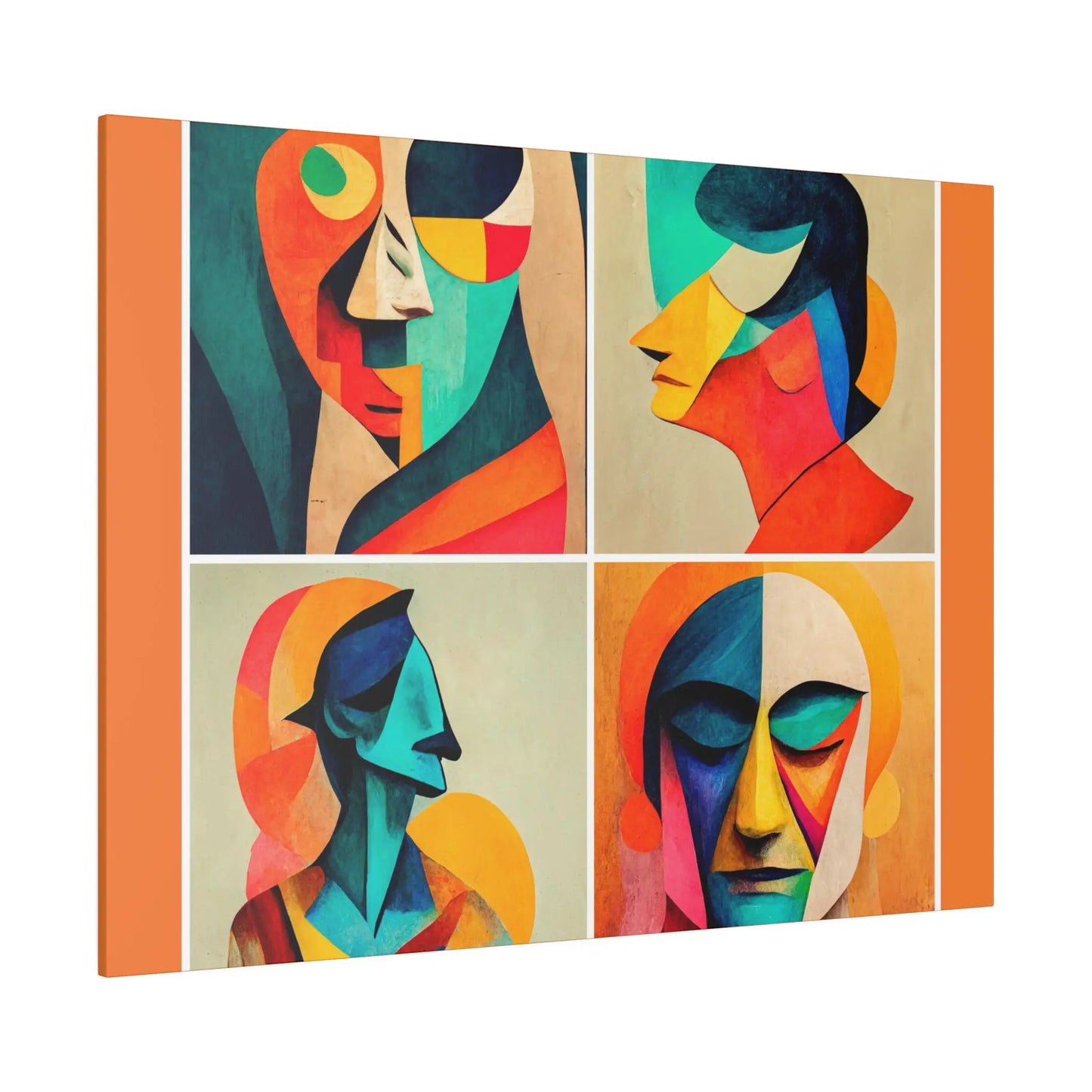 Abstract Faces Wall Art Printify