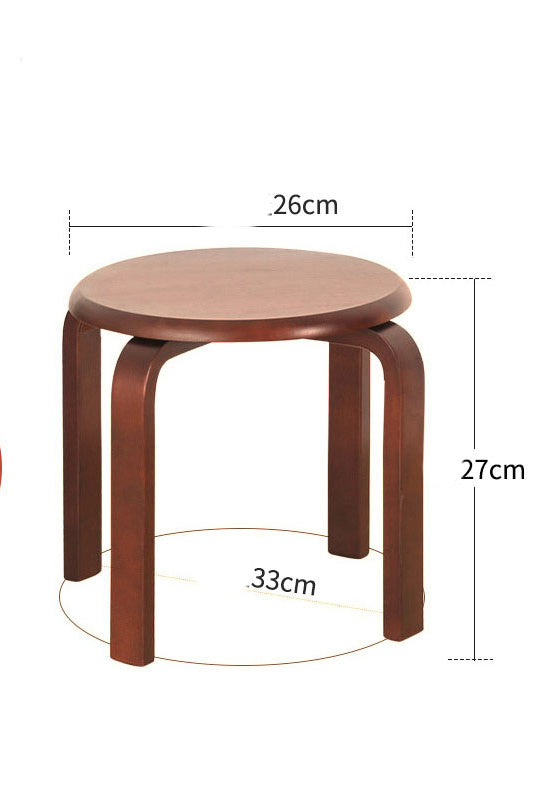 Solid Wood Low Stool