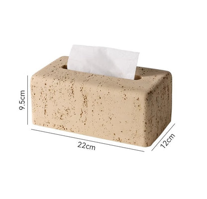 Product information: Material: Resin Style: light luxury Packing list: Paper box * 1 Product Image: Stone Paper Box