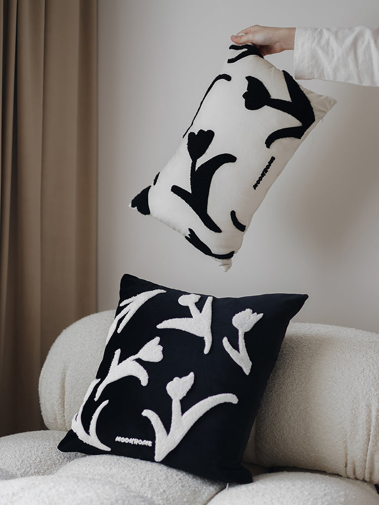 Black And White Sofa Pillowcase