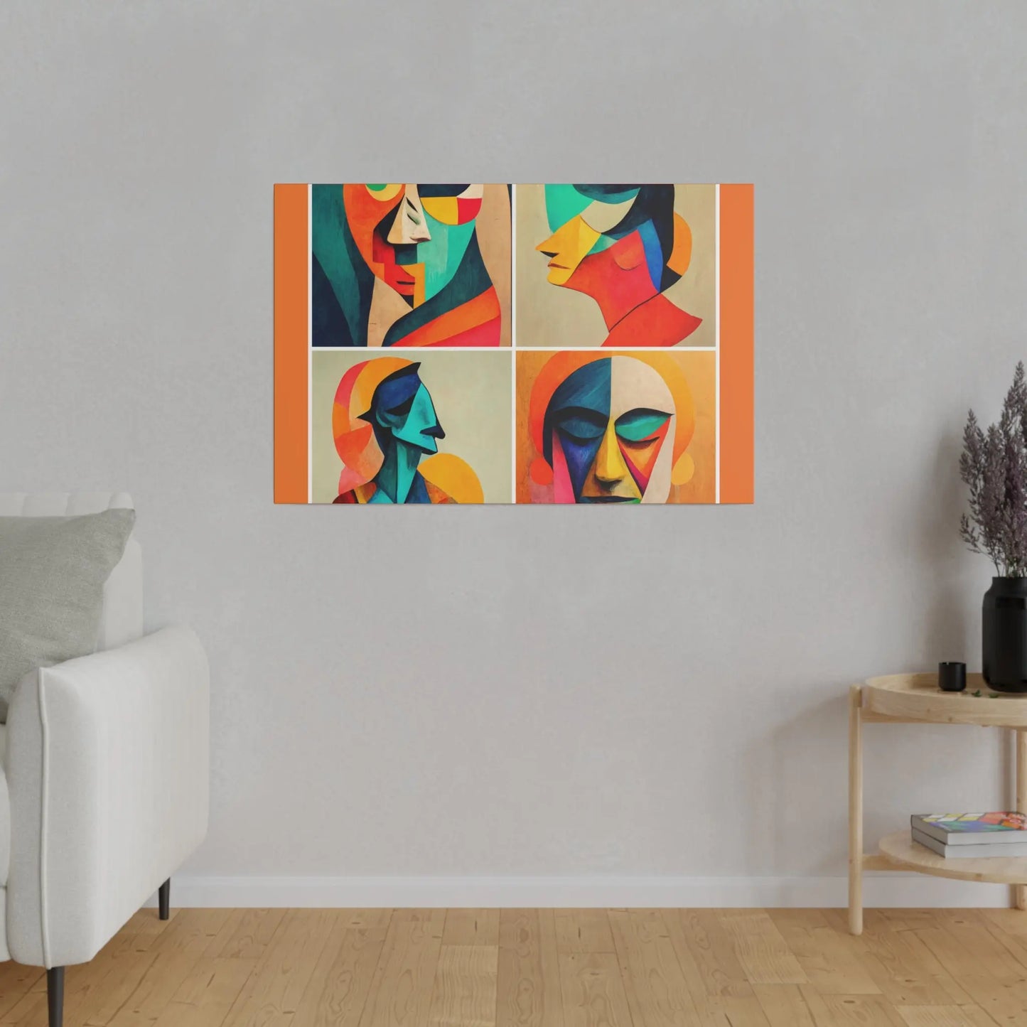 Abstract Faces Wall Art Printify