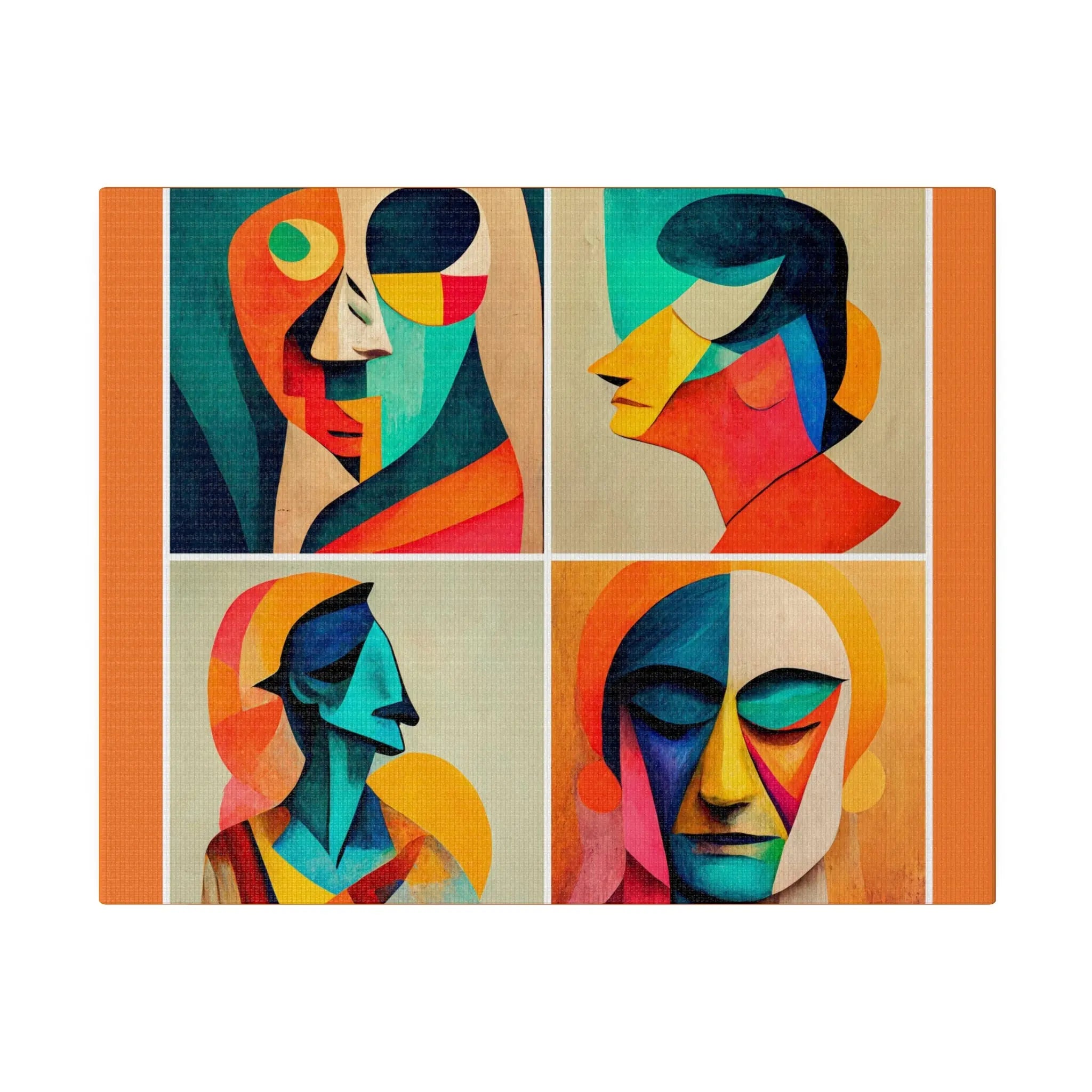 Abstract Faces Wall Art Printify