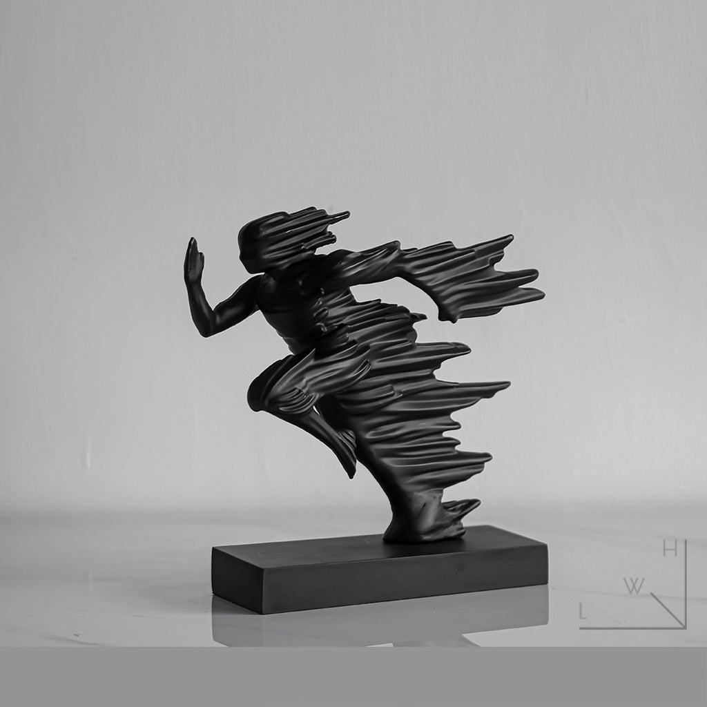 Luxury Soft-Finish Resin Sculpture – Contemporary Home Décor Ornament for Shelves & Entryways