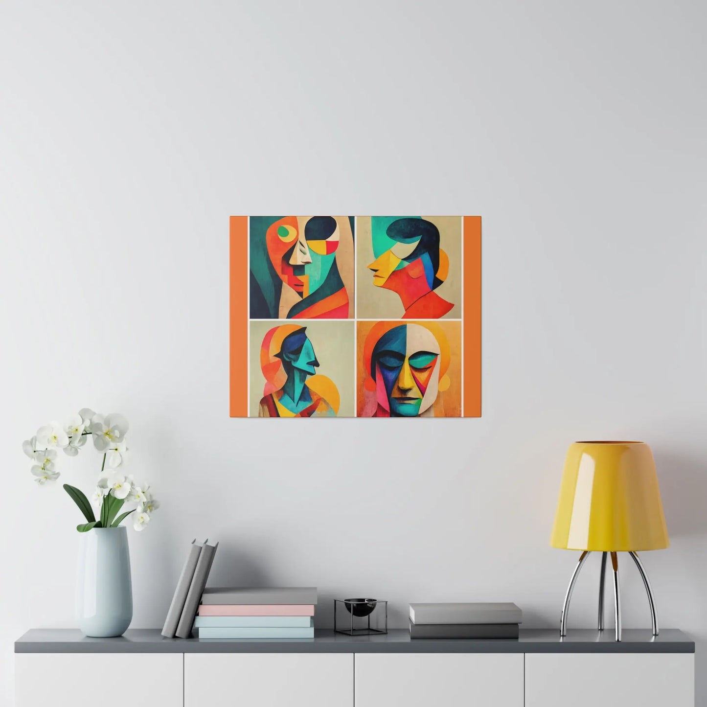 Abstract Faces Wall Art Printify