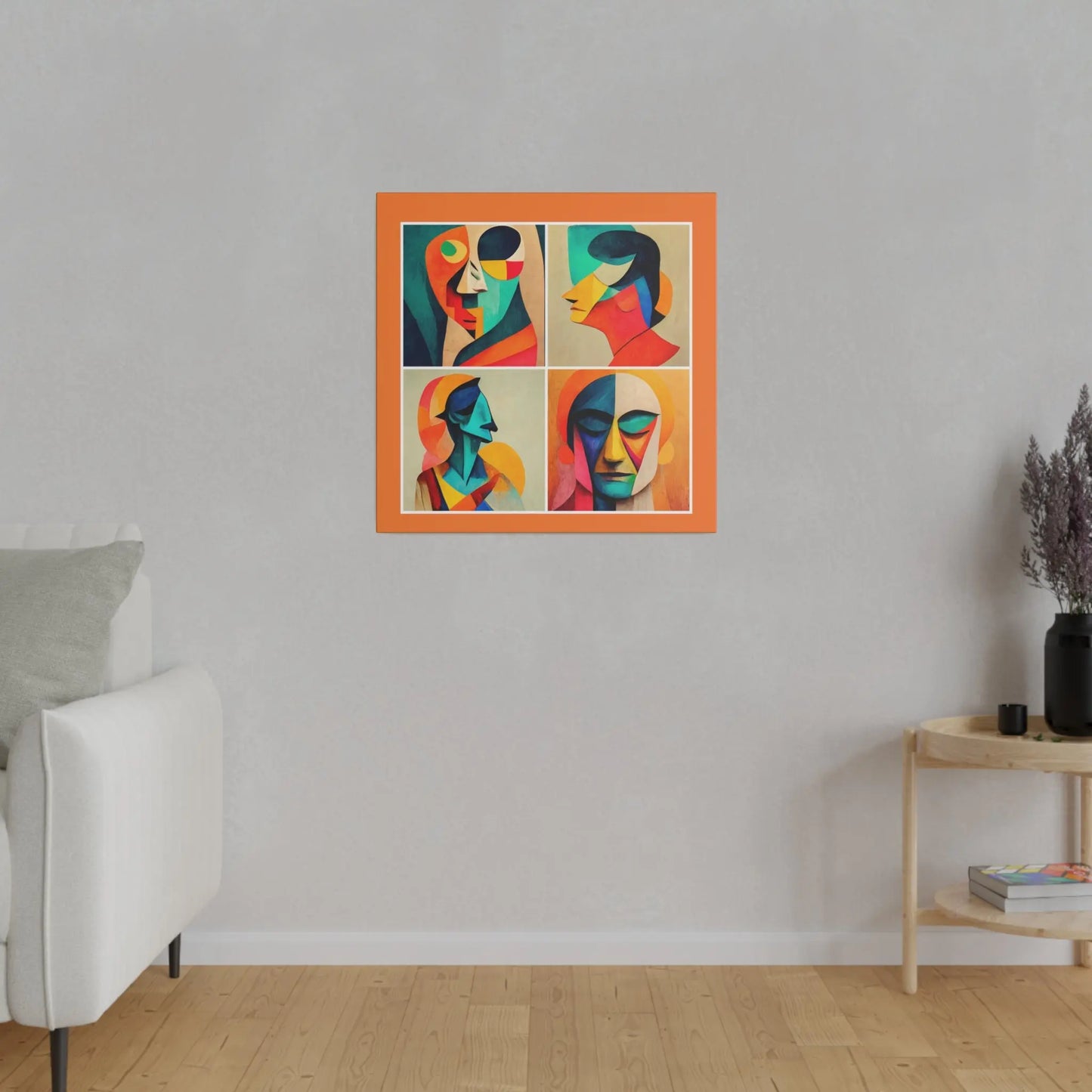 Abstract Faces Wall Art Printify