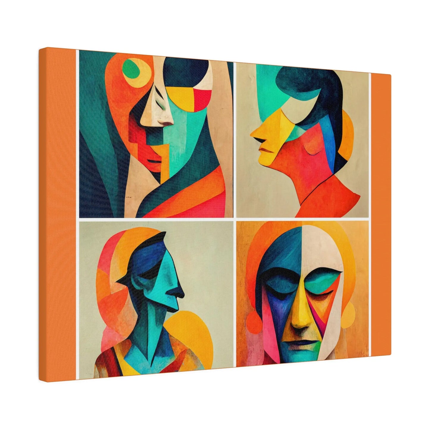 Abstract Faces Wall Art Printify