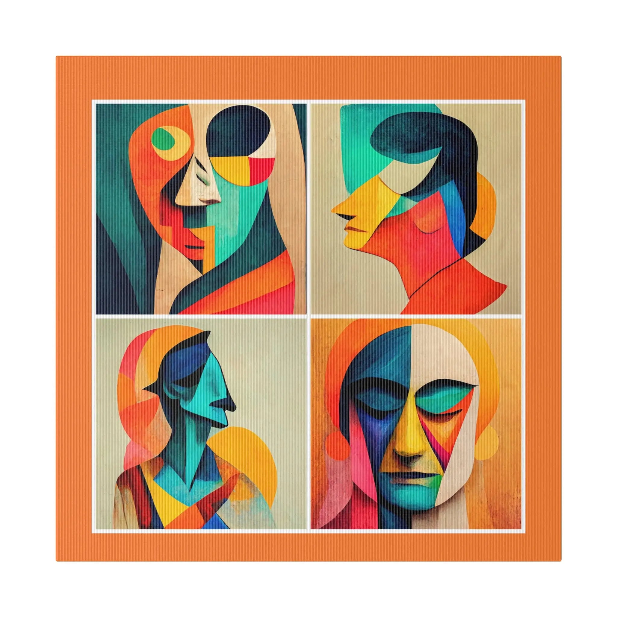 Abstract Faces Wall Art Printify