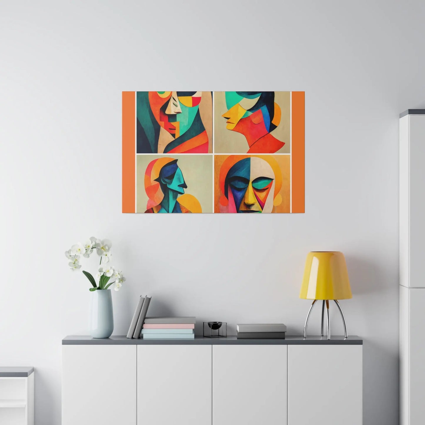 Abstract Faces Wall Art Printify